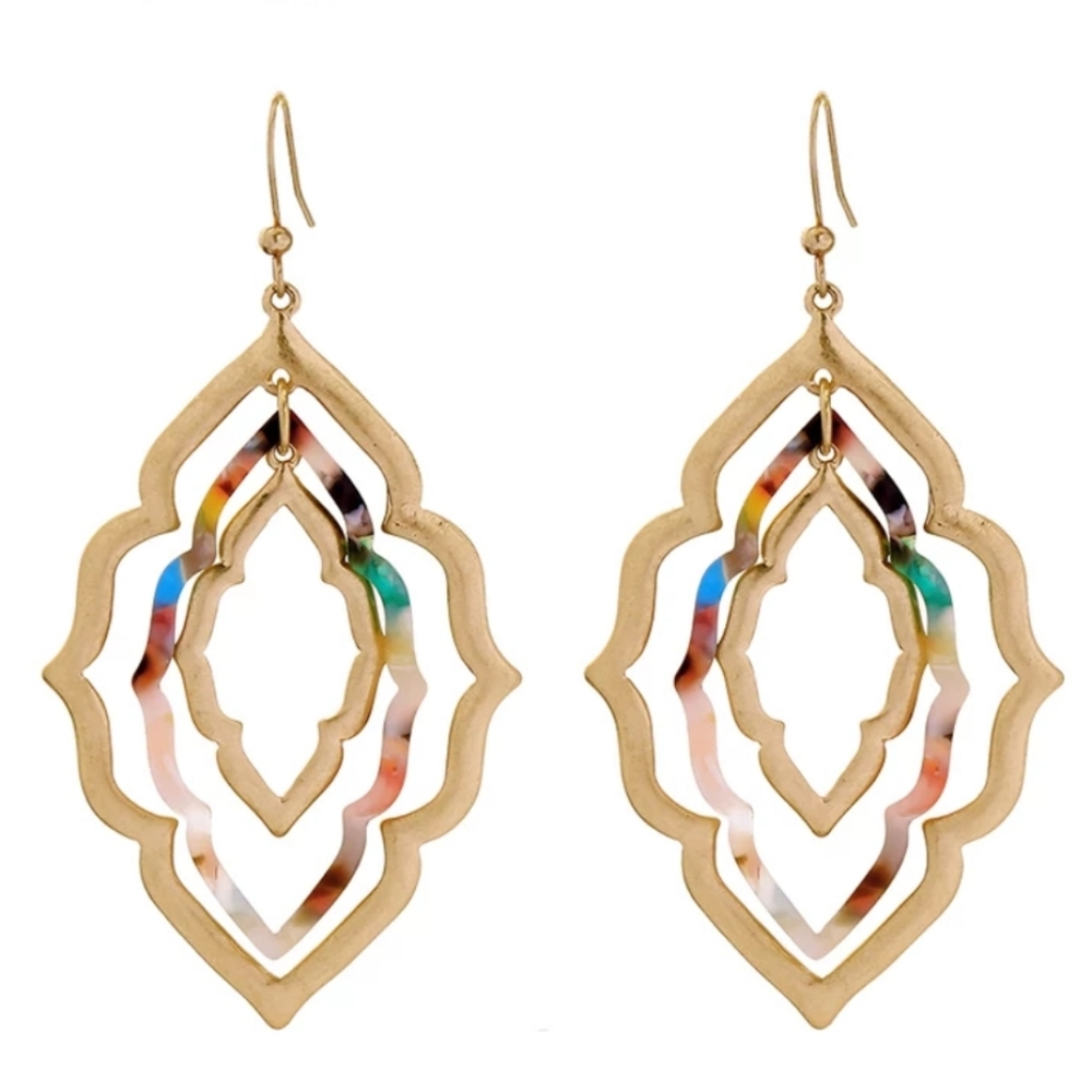 Bohemian Kaleidoscope Dangle Earrings